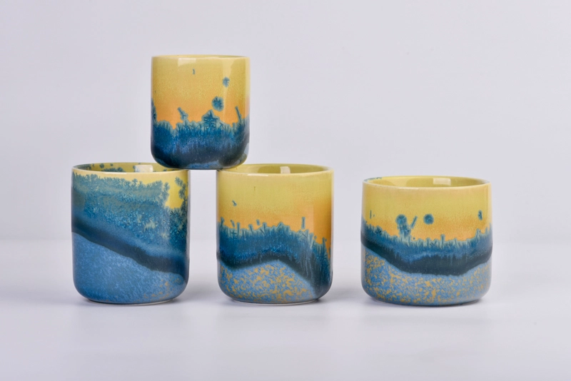 luxury classical glazing ceramic candle jar luxury classical glazing ceramic candle jar
