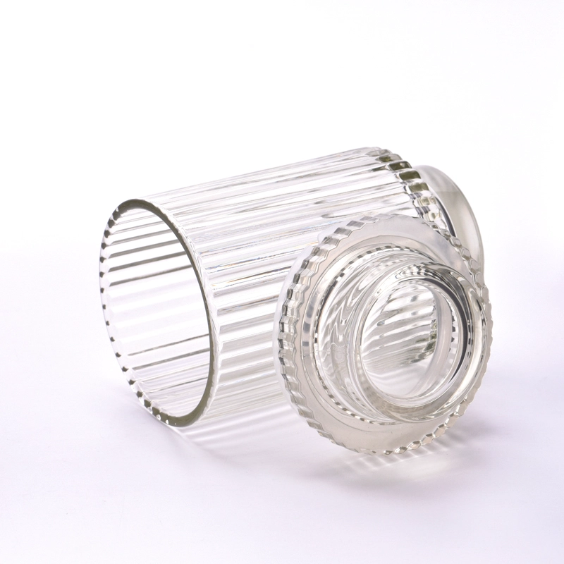 22oz high striped glass candle jars with lids 22oz high striped glass candle jars with lids