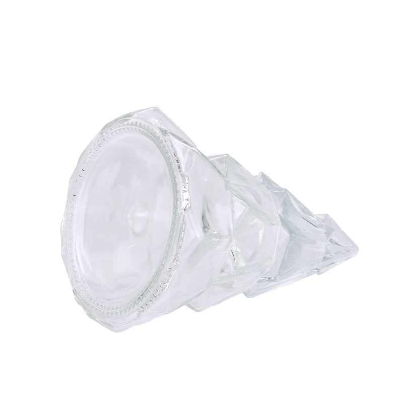 Christmas tree glass candle vessle for holiday Christmas tree glass candle vessle for holiday