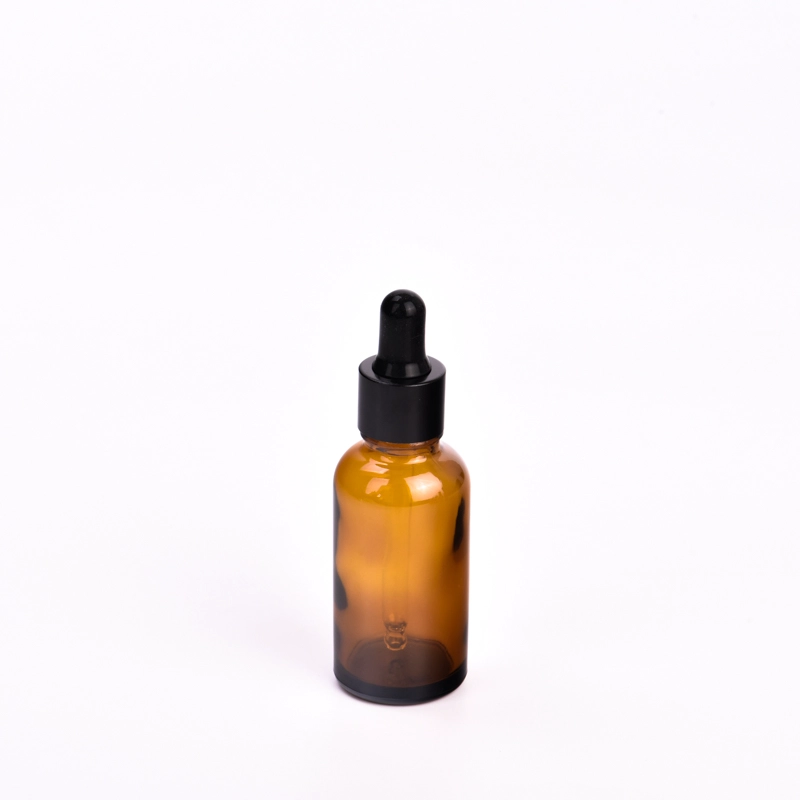 Chai thủy tinh màu hổ phách phổ biến 30ml có giọt dành cho nhà cung cấp