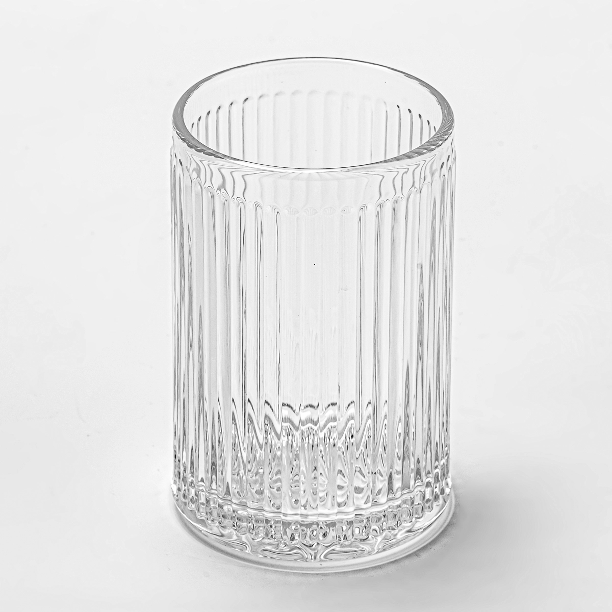 home decor stripes glass candle holder