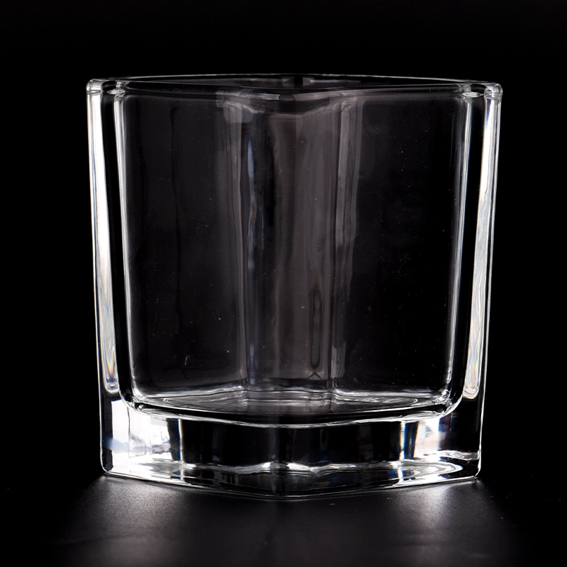 Luxury Square Glass Candle Holders 8oz Square Glass Candle Jar Wholesale Luxury Square Glass Candle Holders 8oz Square Glass Candle Jar Wholesale