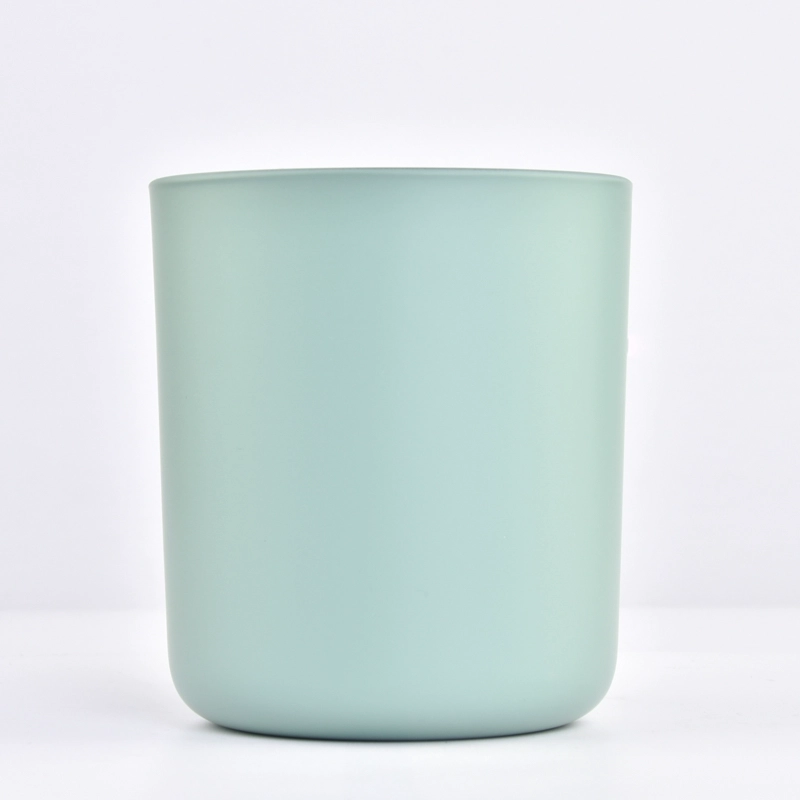 Wholesale Custom Empty 15oz Matte Glass Candle Vessels