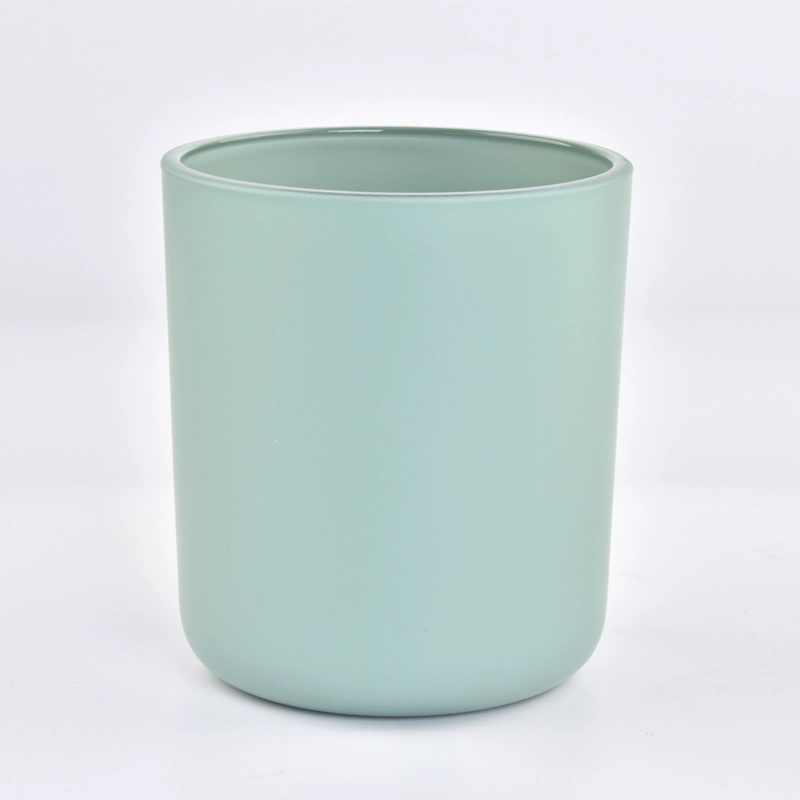 Wholesale Custom Empty 15oz Matte Glass Candle Vessels