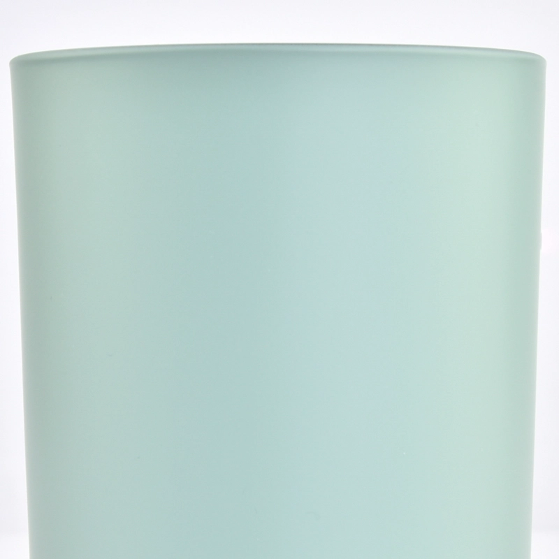 Wholesale Custom Empty 15oz Matte Glass Candle Vessels