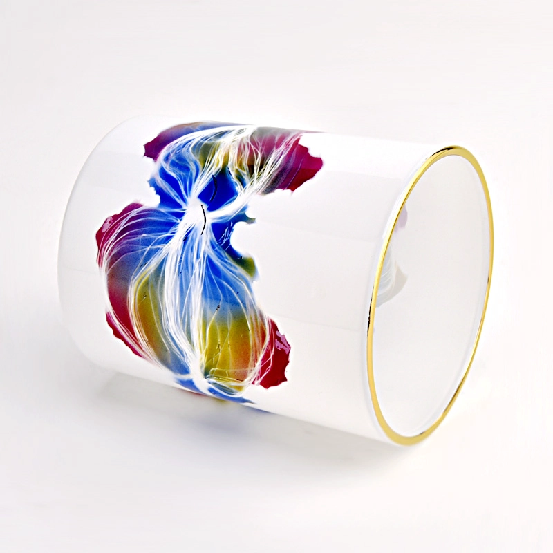 color artwork printing glass candle jar color artwork printing glass candle jar