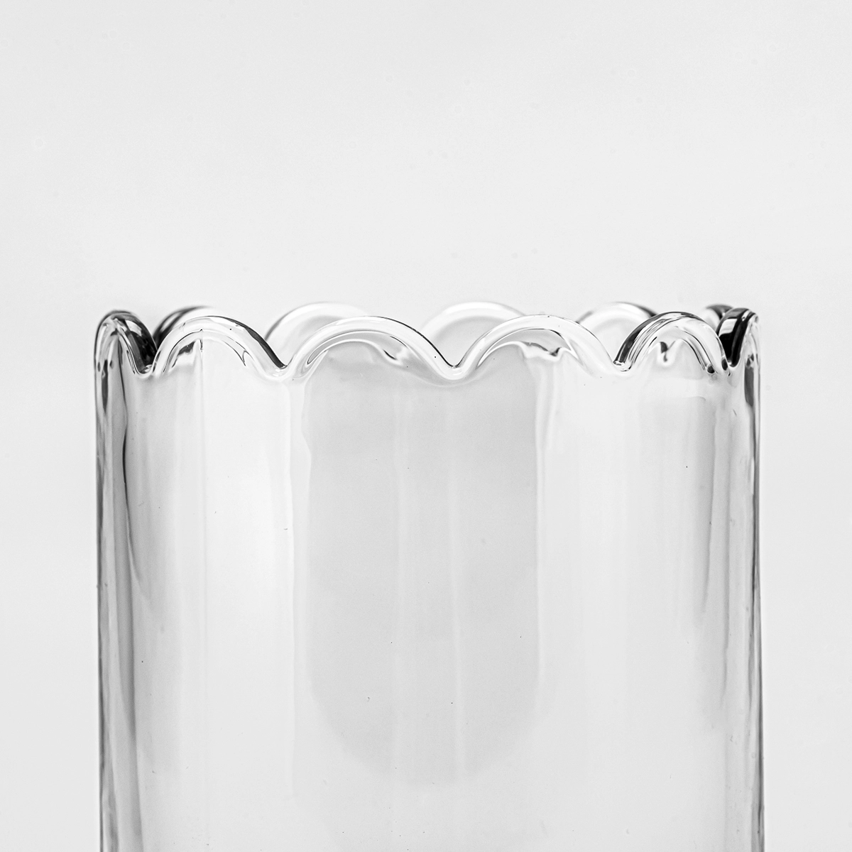 500ml egg shape glass candle jar with home decor