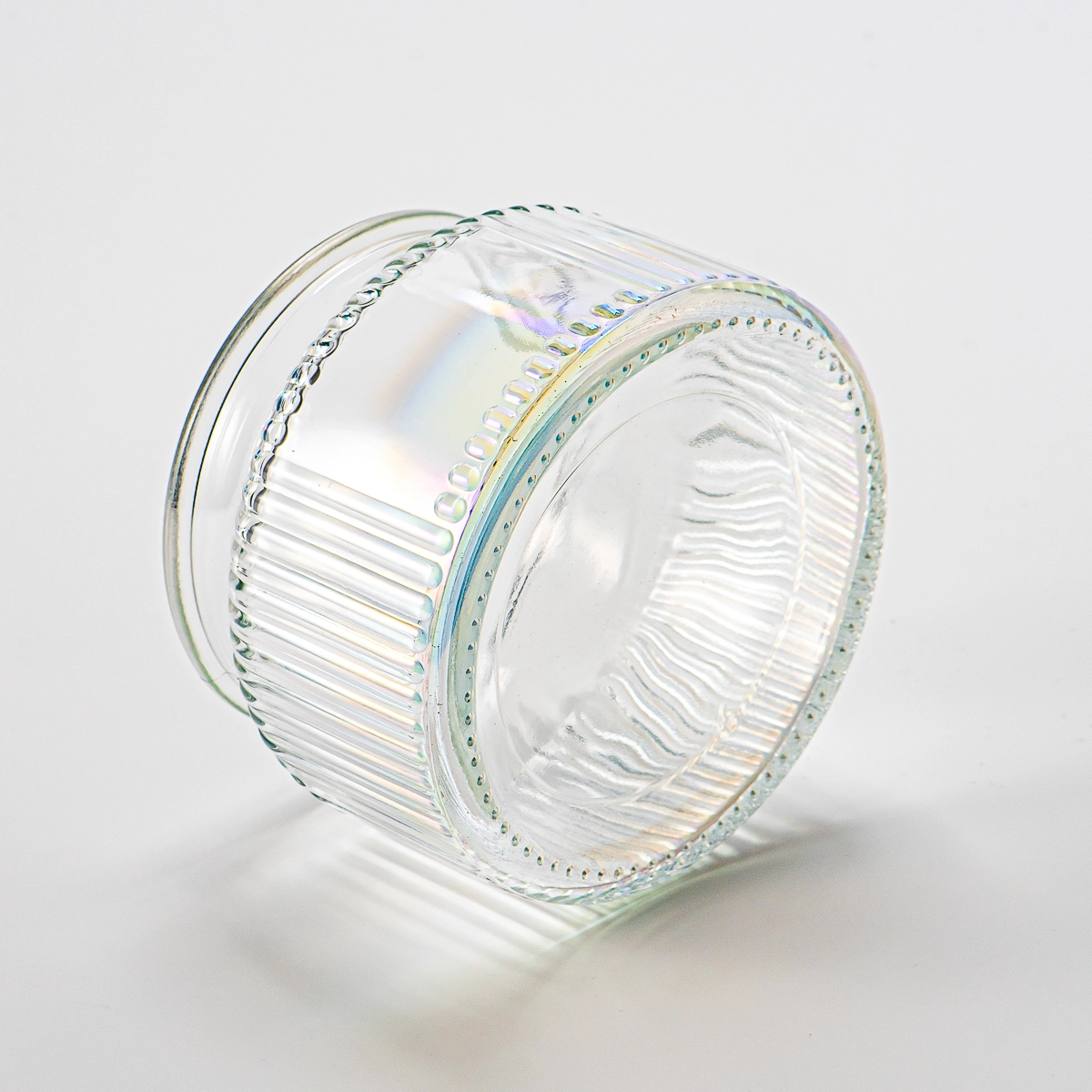 home decor embossed pattern glass candle container home decor embossed pattern glass candle container