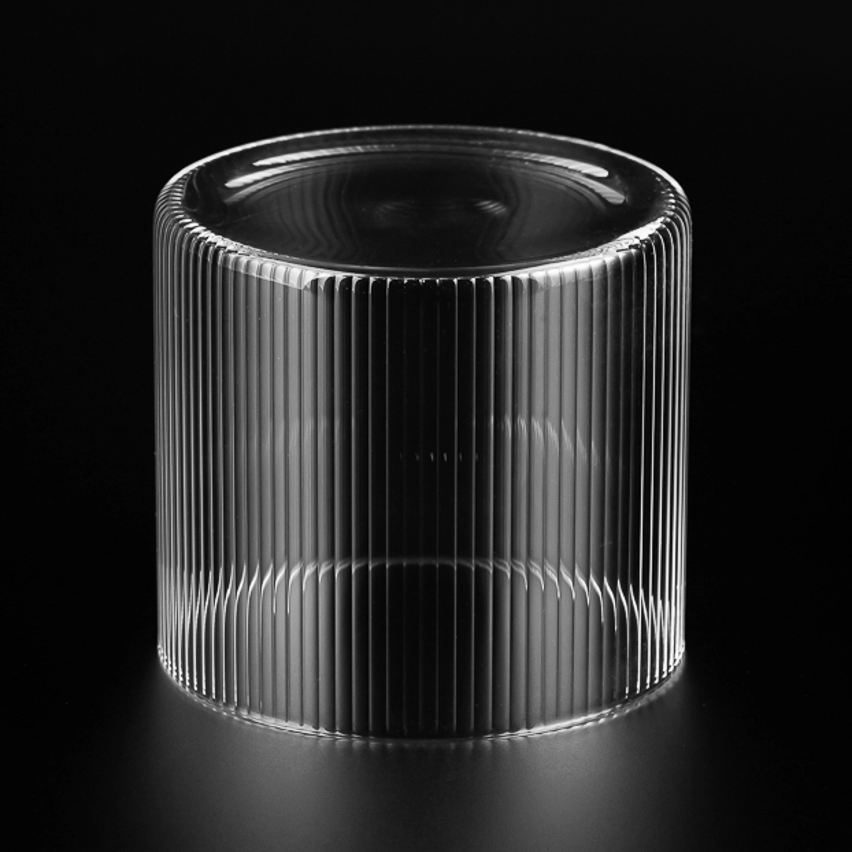 Luxury transparent high borosilicate glass jar wholesale