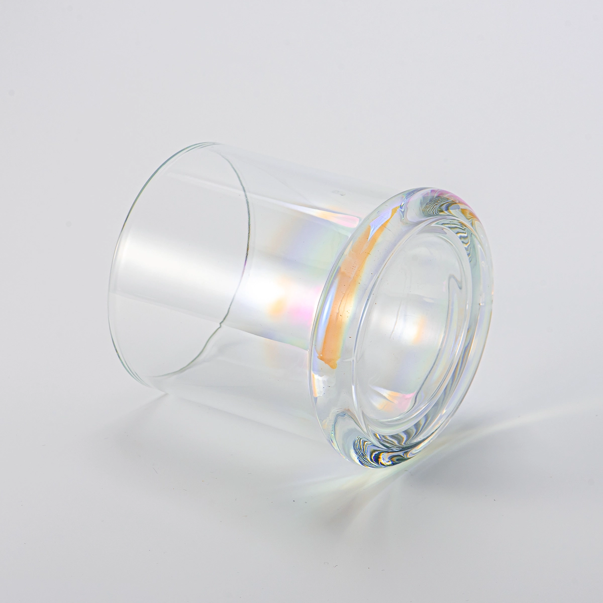 Supplier 14oz hot sales iridescent decoration glass candle jar Supplier 14oz hot sales iridescent decoration glass candle jar