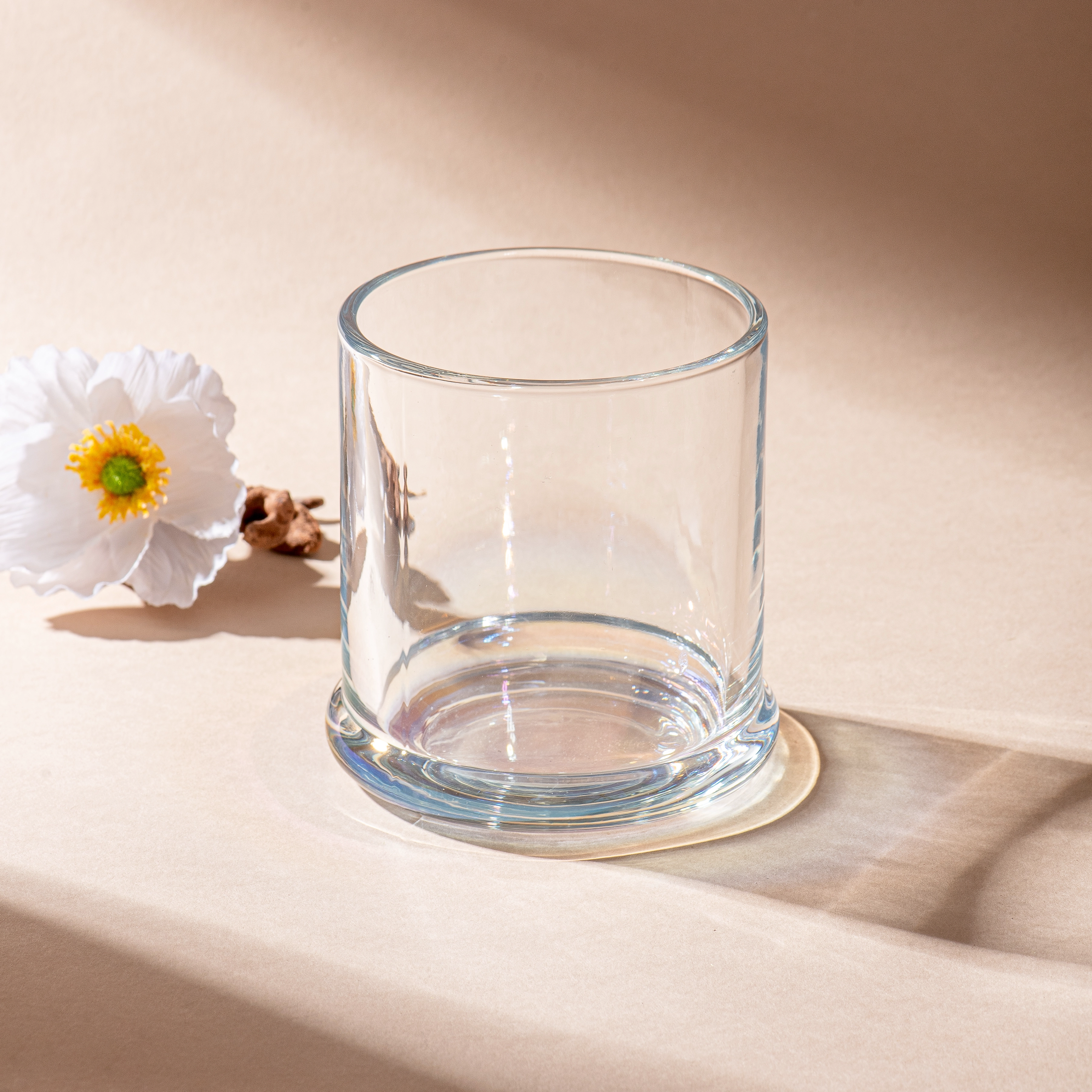 Supplier 14oz hot sales iridescent decoration glass candle jar Supplier 14oz hot sales iridescent decoration glass candle jar