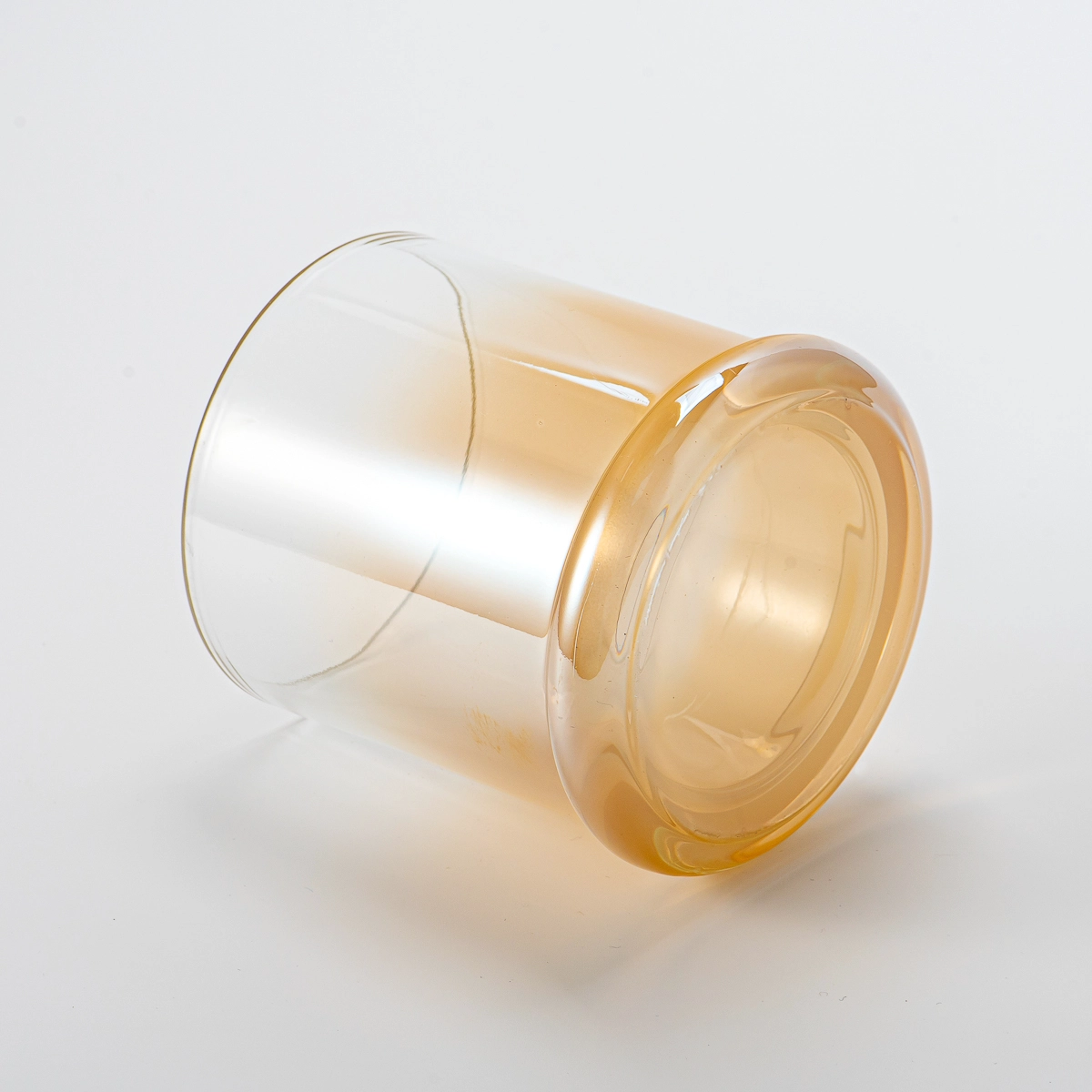 Supplier 14oz glass candle jar with wide base for home deco Supplier 14oz glass candle jar with wide base for home deco