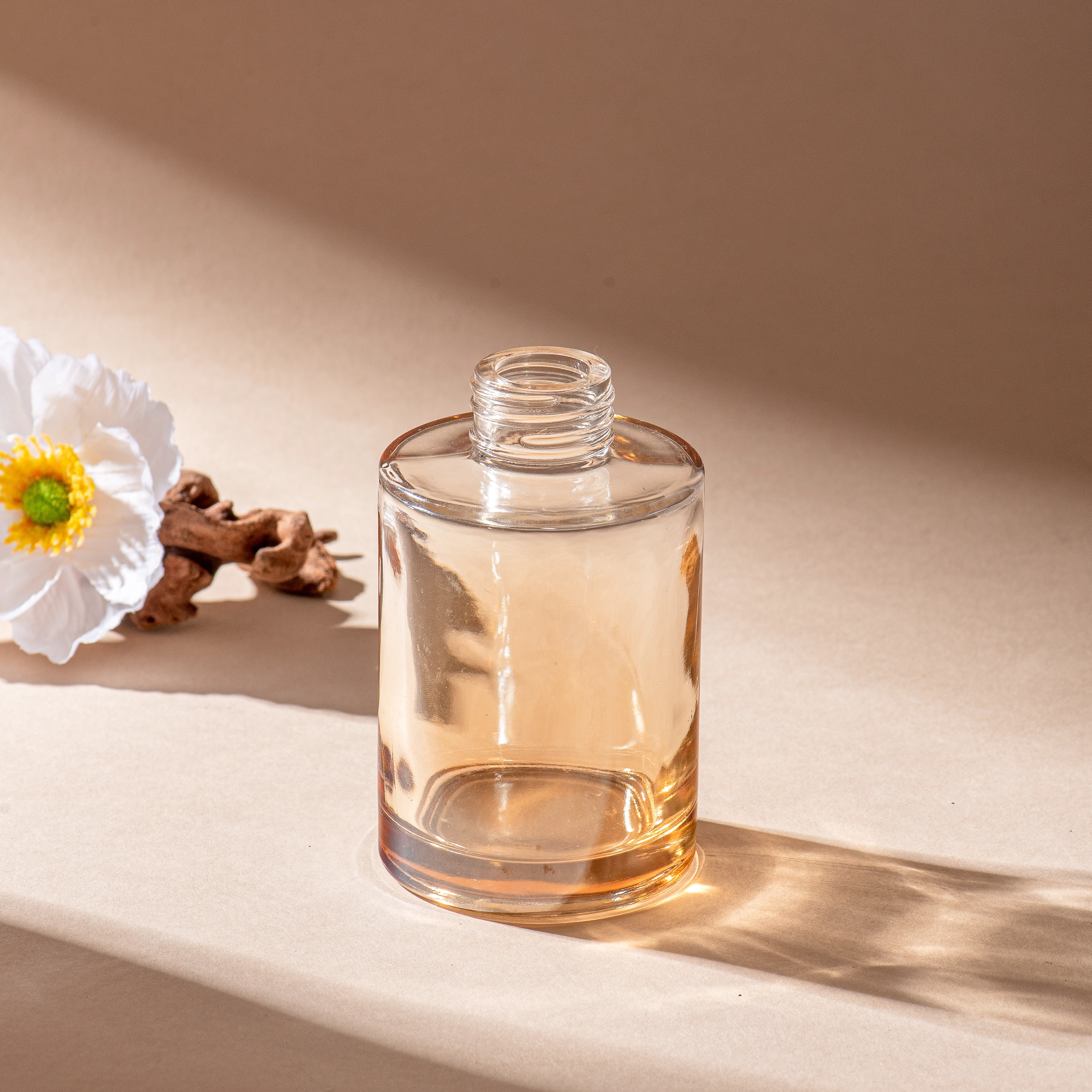 4 oz düz aroma cam parfüm şişesi difüzör şişe ve çubuklar