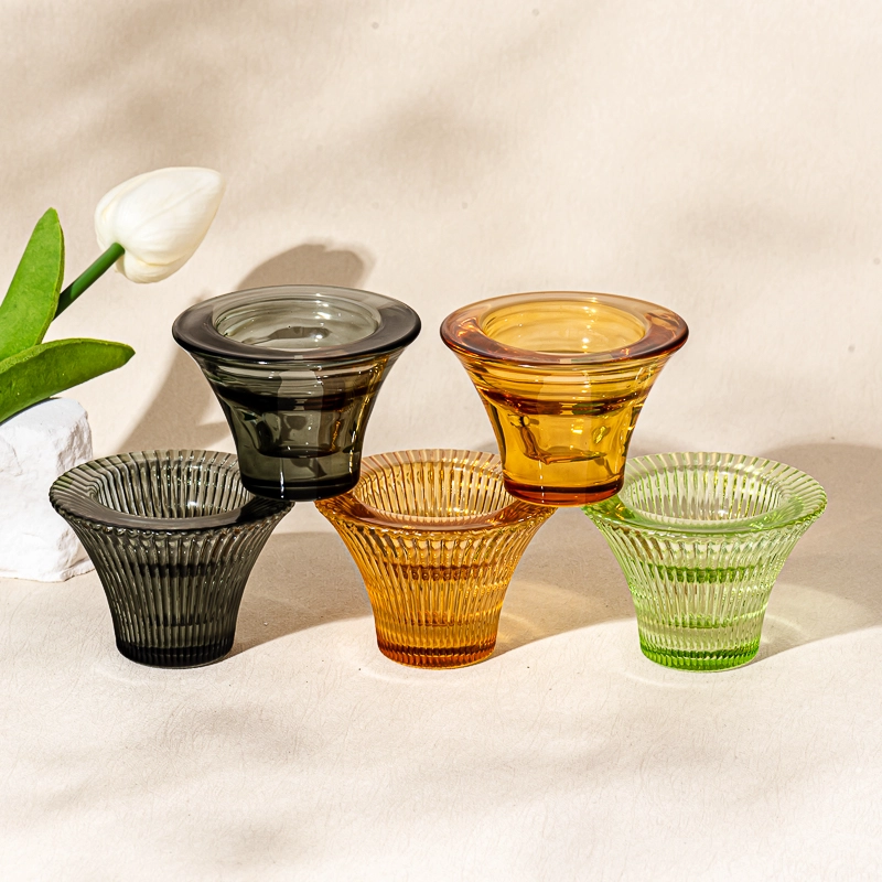 Supplier 1oz 35ml votive flower glass candle vessel candlestick Supplier 1oz 35ml votive flower glass candle vessel candlestick
