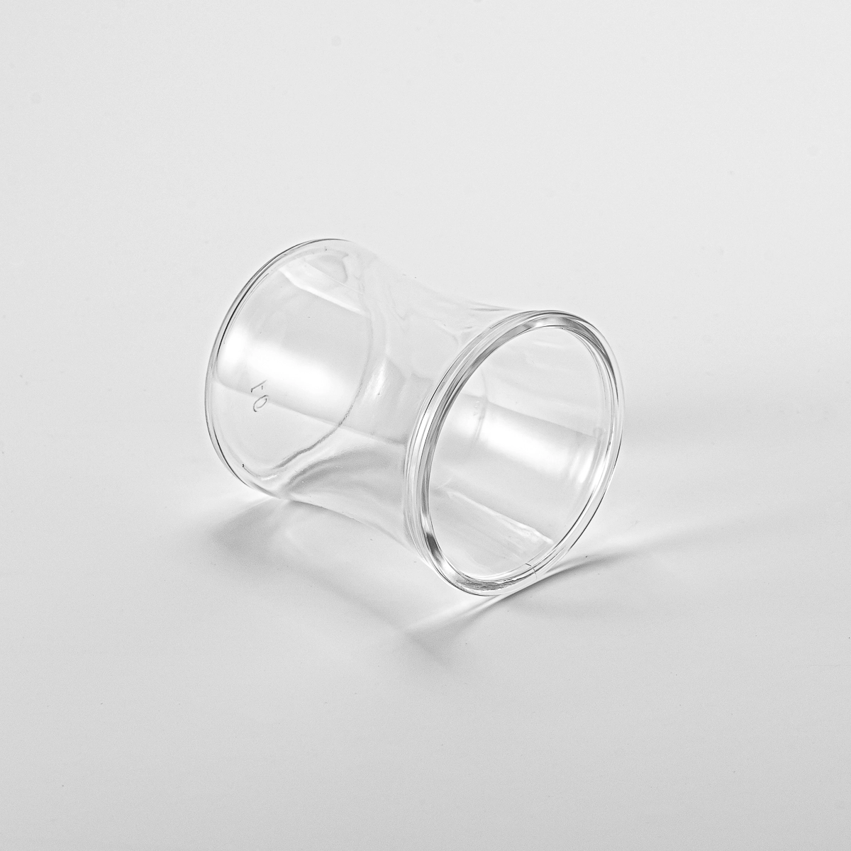 Unique Shape Small Capacity Glass clear Vessel Scented Soy Candle Glass Jar Unique Shape Small Capacity Glass clear Vessel Scented Soy Candle Glass Jar
