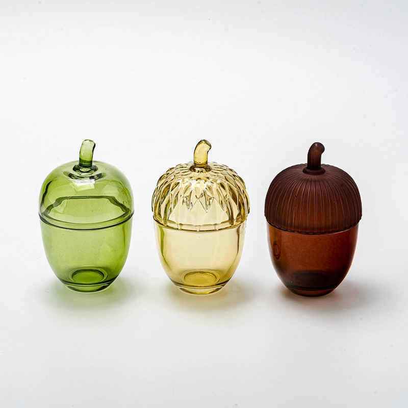 small size glass cnadle jar with lid small size glass cnadle jar with lid