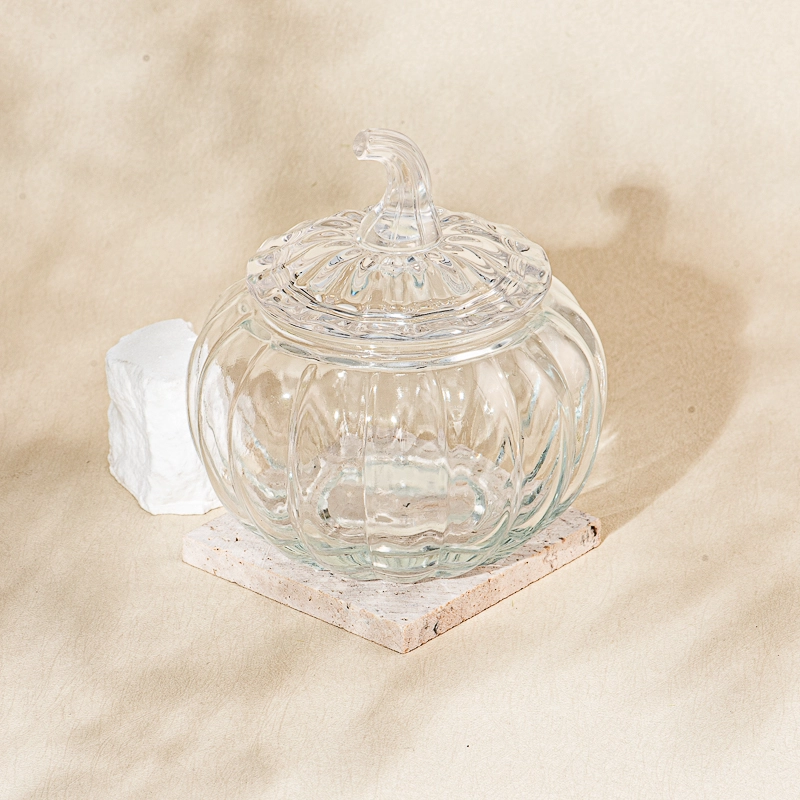 Popular Pumpkin Glass Candle Jar With Lids Custom Color Pumpkin Glass Candle Holders Wholesale Popular Pumpkin Glass Candle Jar With Lids Custom Color Pumpkin Glass Candle Holders Wholesale