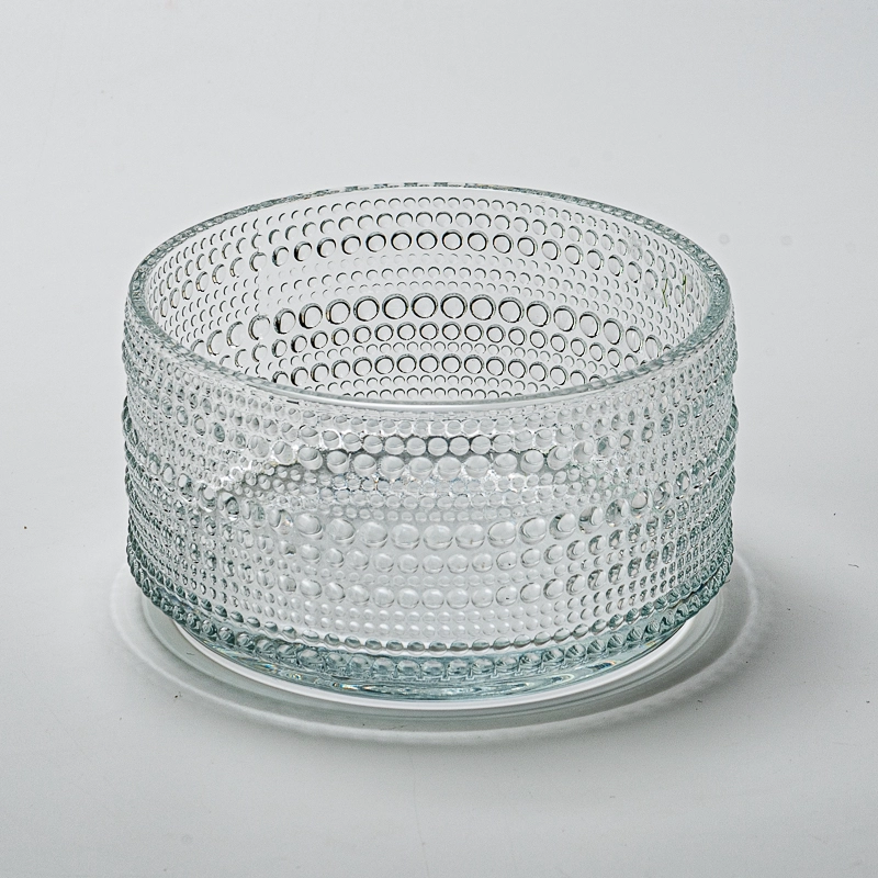 Wholesale Spots Glass Candle Jars Custom 600ml Three Wicks Glass Candle Jars
