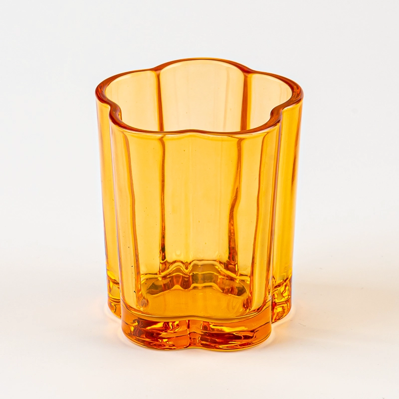 luxury 5oz flower glass candle jar luxury 5oz flower glass candle jar