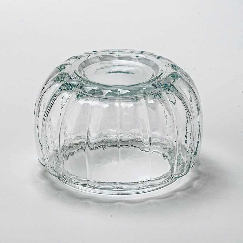 Large Pumpkin Glass Cande Jar With Lids 900ml Large Pumpkin Glass Candle Vessels