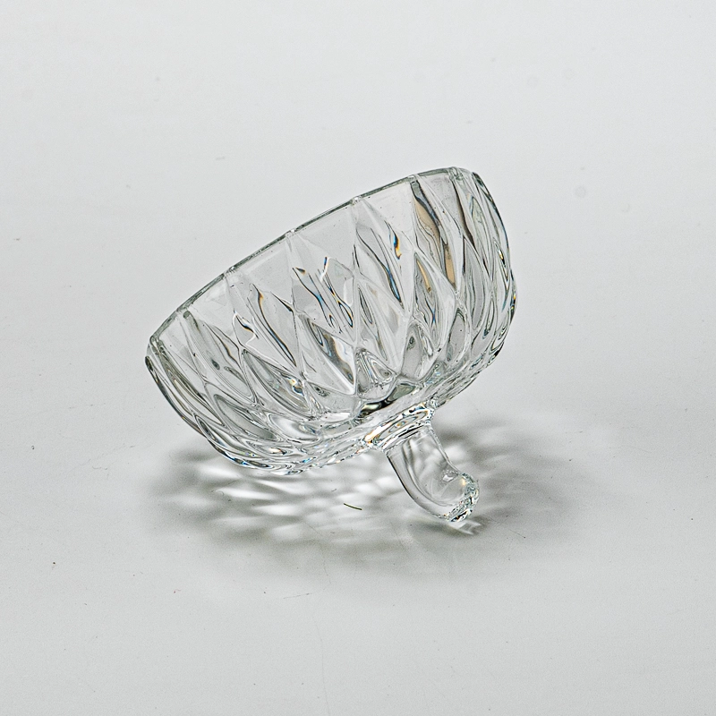 Home Decor Transparent Acorn Glass Jar Candle Vessel with Lid
