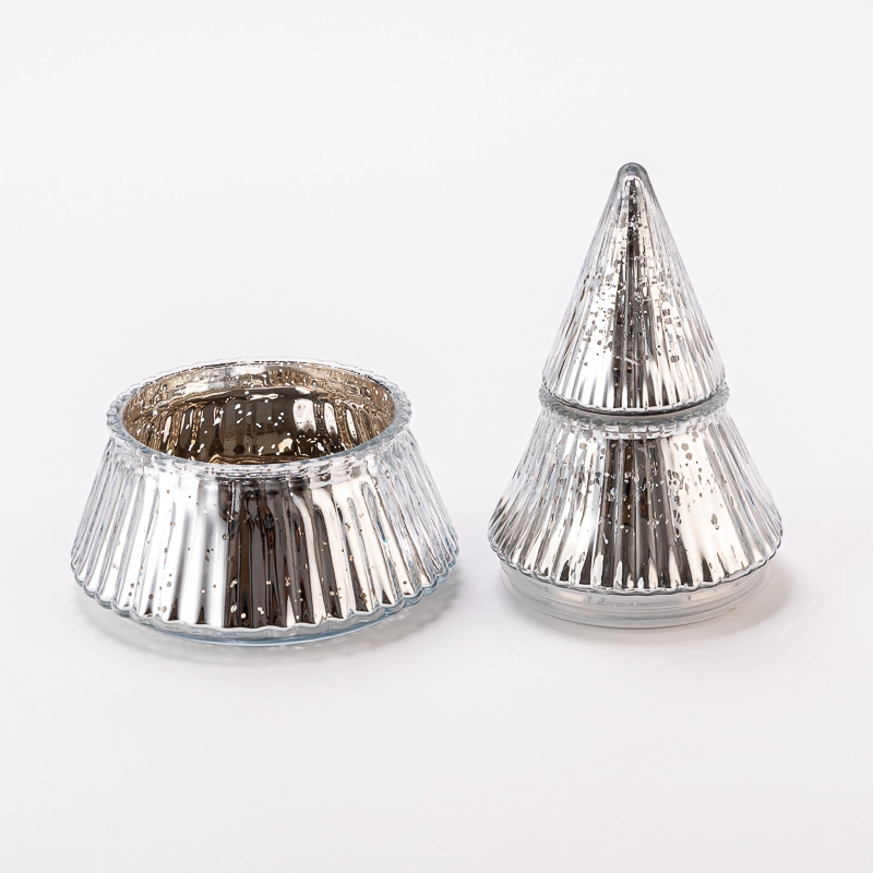 christmas glass tree candle holder christmas glass tree candle holder