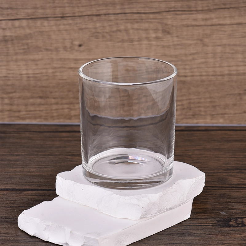 Supplier custom-made 303ml transparent glass candle jar for home decoration Supplier custom-made 303ml transparent glass candle jar for home decoration