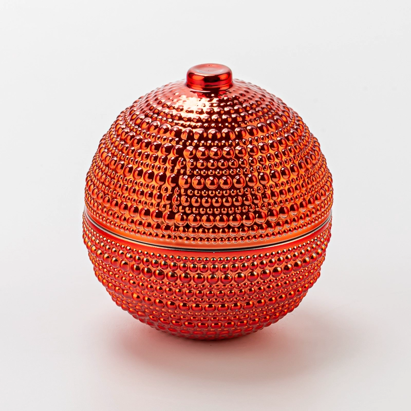 Christmas glass candle holder ball 