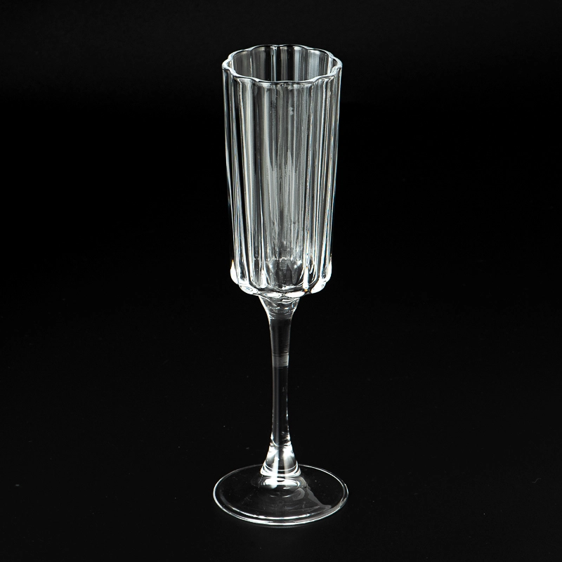 table Margarita glass ribbed champagne glass