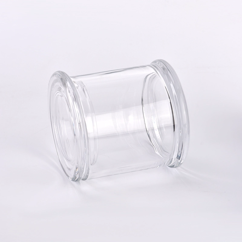 Wholesale simple transparent glass candle jars with lids Wholesale simple transparent glass candle jars with lids