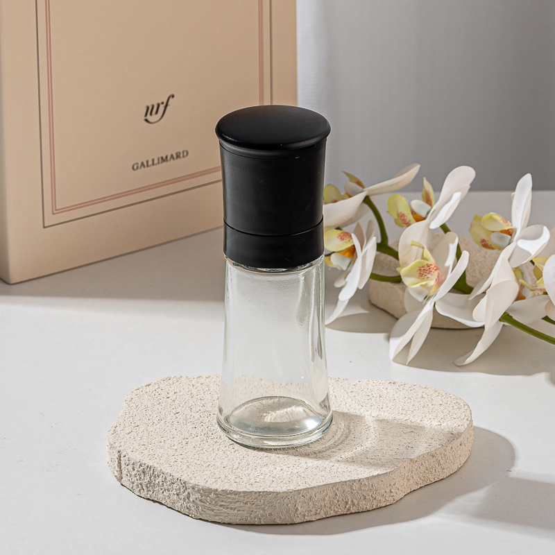 black empty glass pepper mills jar black empty glass pepper mills jar