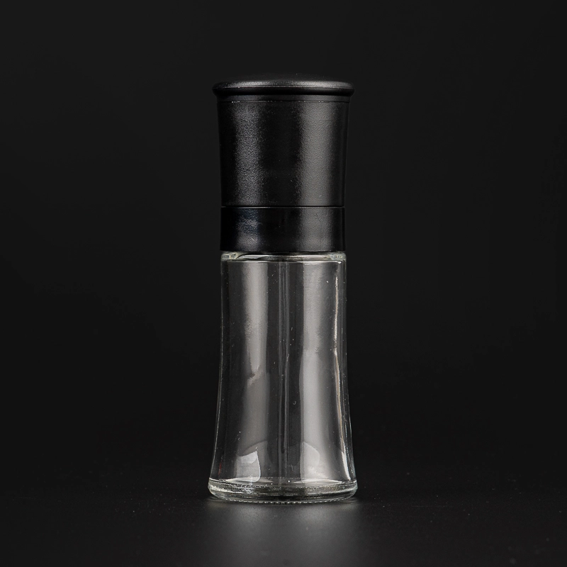 black empty glass pepper mills jar black empty glass pepper mills jar