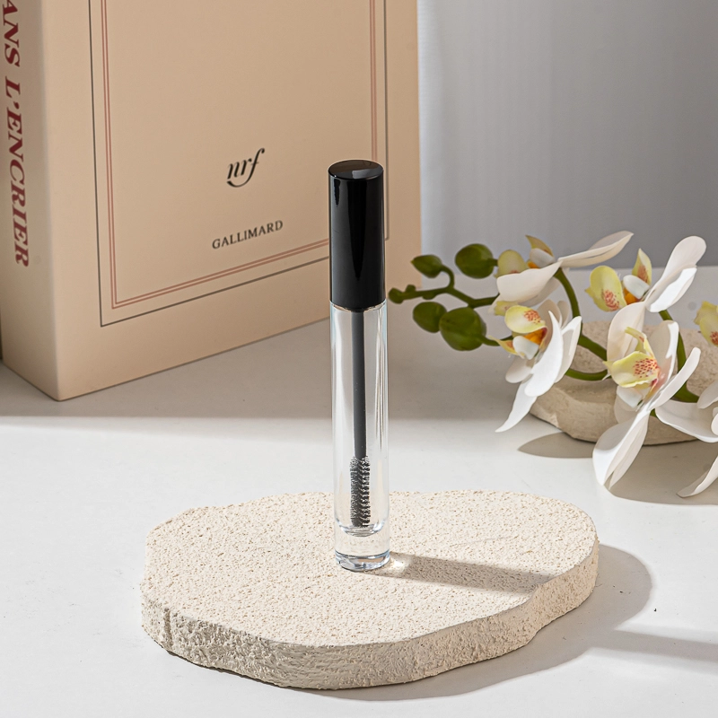 5ml Cosmetics Glass Bottle With black Cap Brush for mascara cream