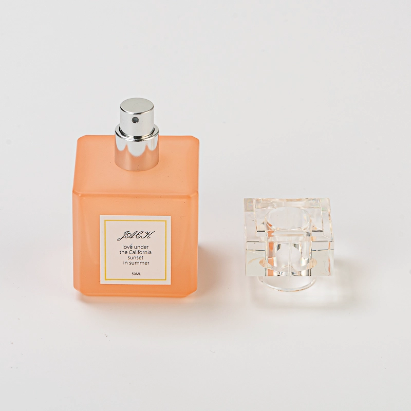 30ml 50 ml square Glass Perfume Bottle Fragrance with Sprayer