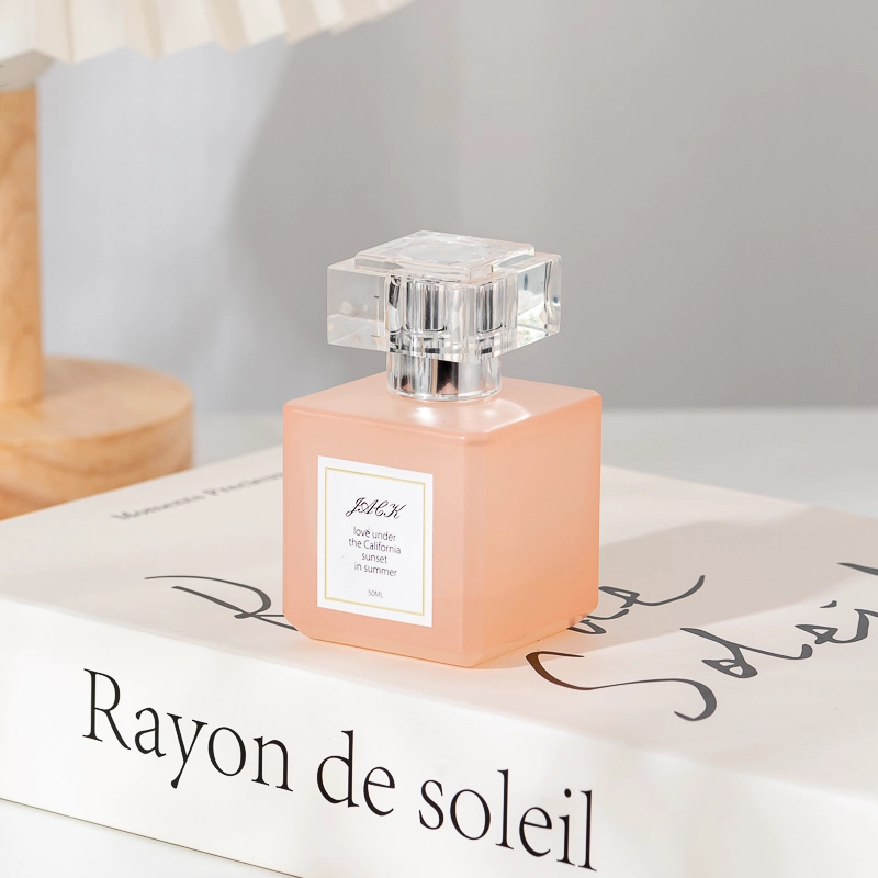 30ml 50 ml square Glass Perfume Bottle Fragrance with Sprayer