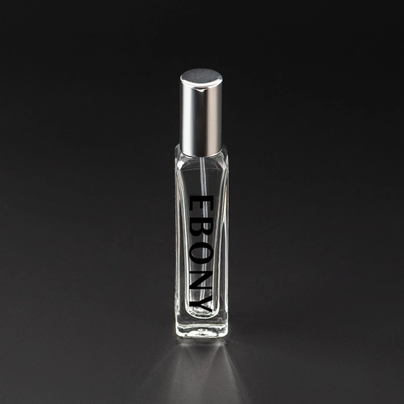square 15ml sprayer glass perfume tube bottle with silver cap square 15ml sprayer glass perfume tube bottle with silver cap
