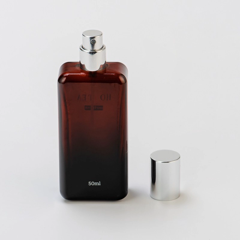 Wholesale 50ml amber glass perfume bottle with cap Wholesale 50ml amber glass perfume bottle with cap