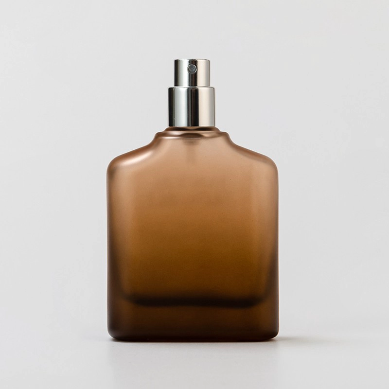frosted ombre amber glass perfume bottle frosted ombre amber glass perfume bottle