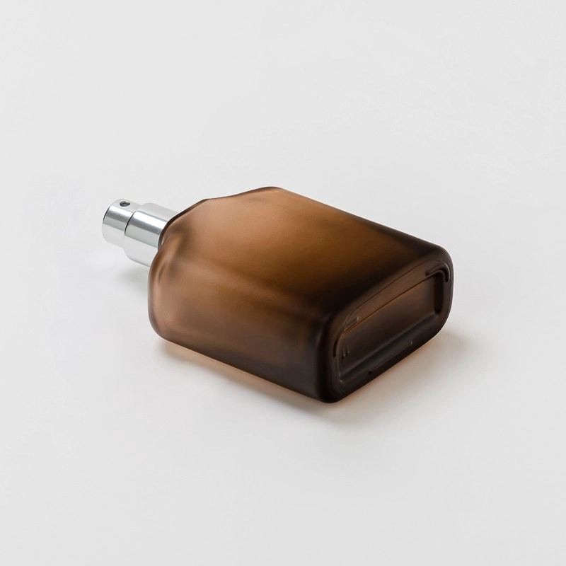 frosted ombre amber glass perfume bottle frosted ombre amber glass perfume bottle