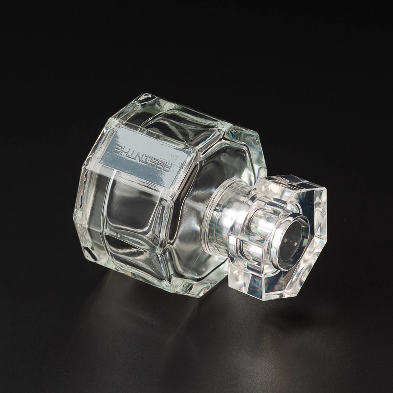 Luxury 30ml Square Glass Perfume Bottles Custom Color Logo Glass Perfume Bottles - COPY - k98m88