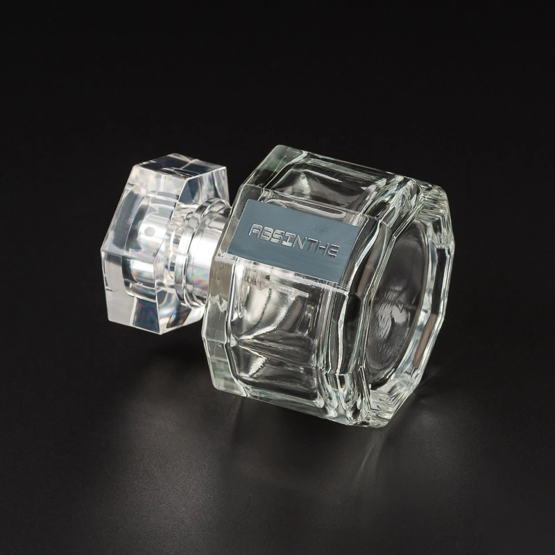 Luxury 30ml Square Glass Perfume Bottles Custom Color Logo Glass Perfume Bottles - COPY - k98m88
