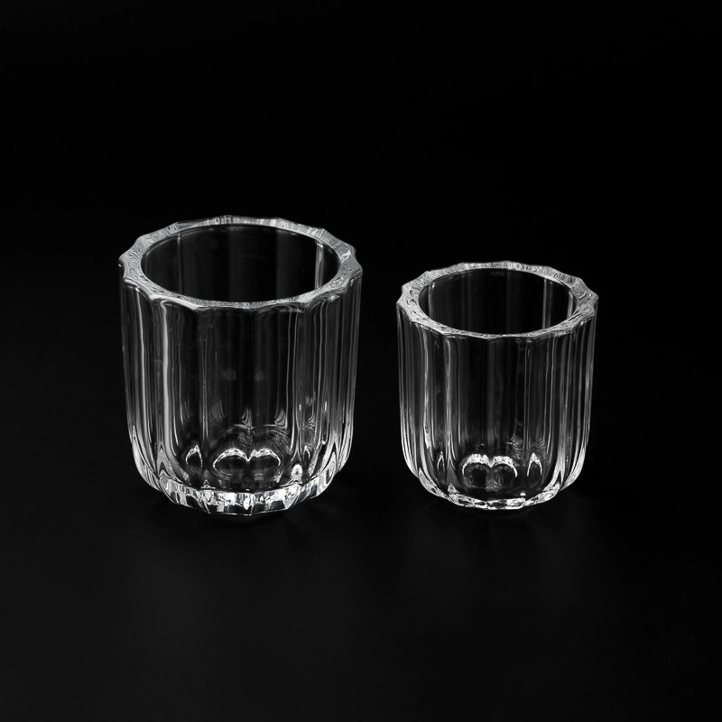 luxury 4.5oz thick ribbon glass candle holder luxury 4.5oz thick ribbon glass candle holder