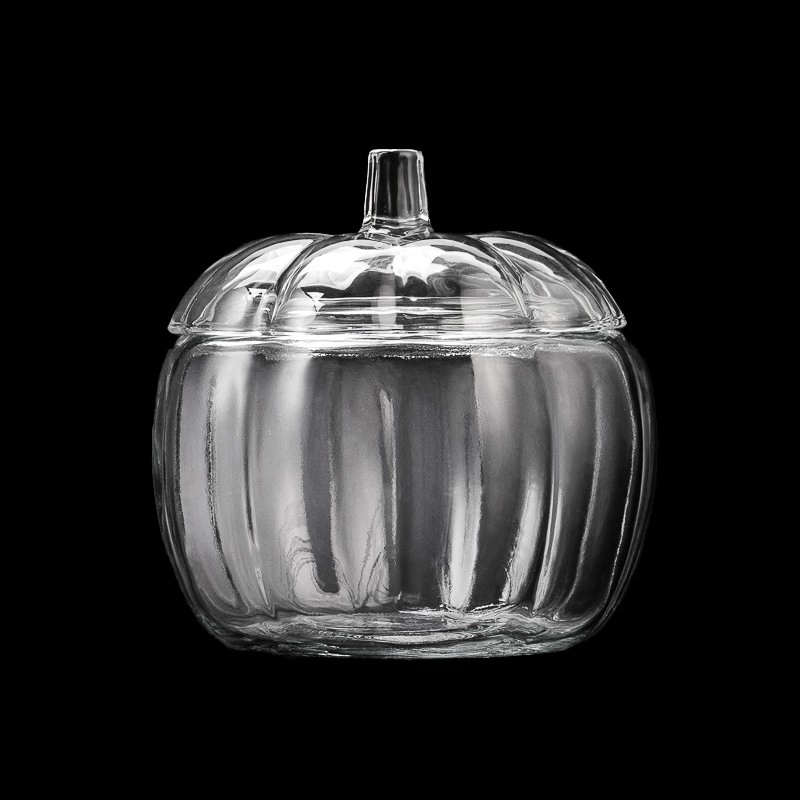 clear pumpkin glass candle jar candle vessel with lid clear pumpkin glass candle jar candle vessel with lid