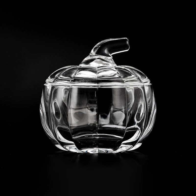 Wholesale 255ml home decor small size pumpkin glass candle jar Wholesale 255ml home decor small size pumpkin glass candle jar