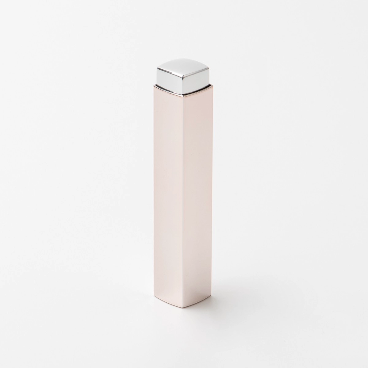 Empty Square Aluminum 5ml Click Press Bottom Refillable Perfume Atomizer for Travel