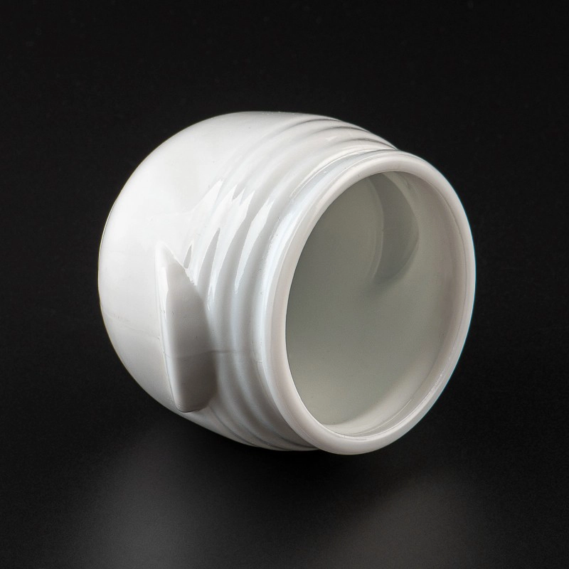 white egg shape glass candle holder candle jar with handle white egg shape glass candle holder candle jar with handle