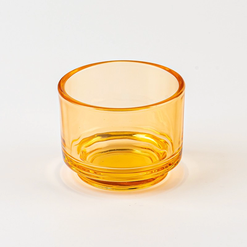 small size glass candle jar