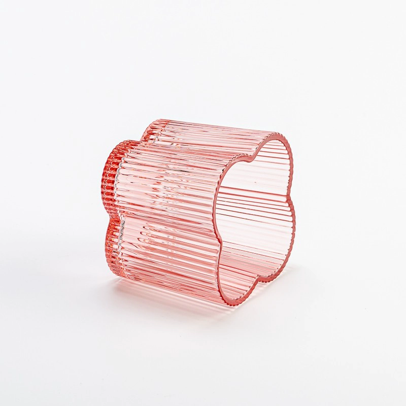 pink flower glass candle holder pink flower glass candle holder