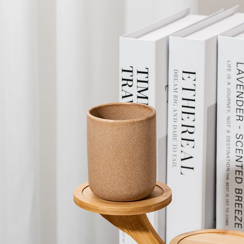 Clay Ceramic Candle Container Matte Candle vessel wholesale