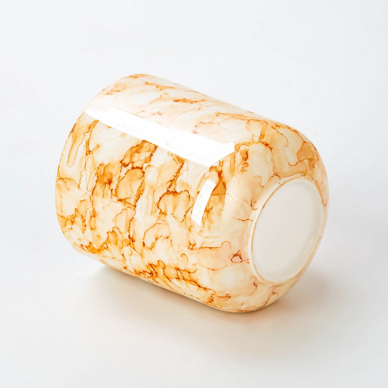 marbled ceramic candle jar marbled ceramic candle jar